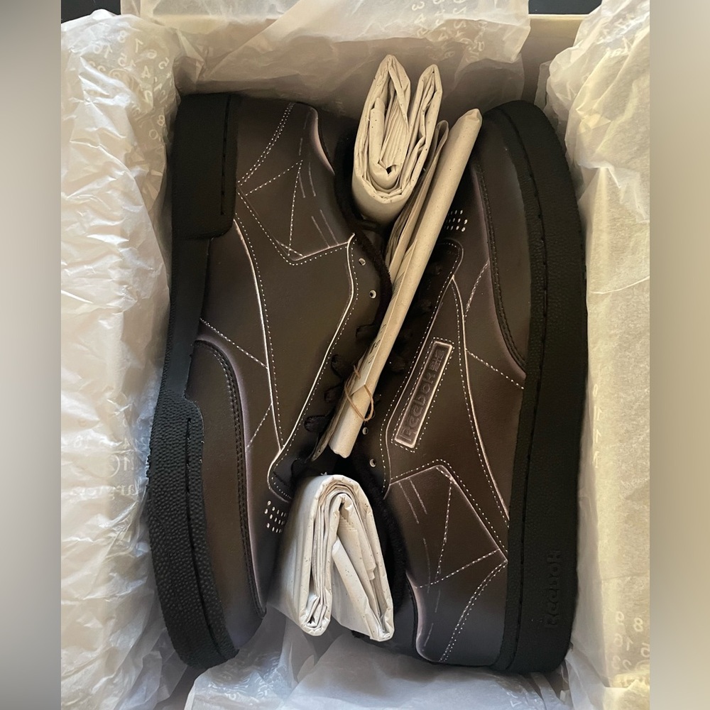 NEVER WORN ⭐️ Maison Margiela x Reebok sneakers - black - 11.5 USA/10.5 UK/45 EU